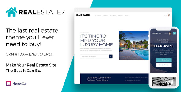 WP Pro Real Estate 7 official Envato preview
