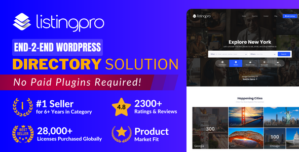 ListingPro - Directory & Listing WordPress Theme official Envato preview