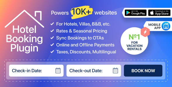 Hotel Booking WordPress Plugin - MotoPress Hotel Booking official Envato preview