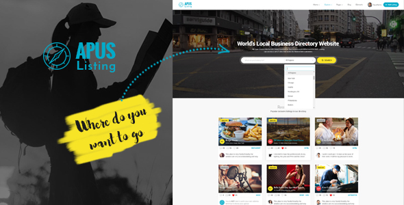 ApusListing - Directory Listing WordPress Theme official Envato preview