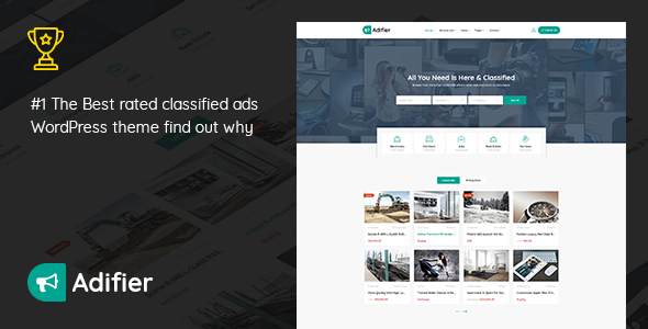 Adifier - Classified Ads WordPress Theme official Envato preview