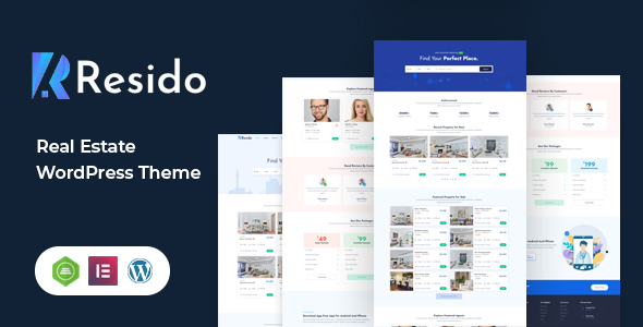 Resido - Real Estate WordPress Theme official Envato preview