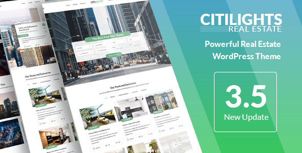 Citilights - Real Estate WordPress Theme official Envato preview