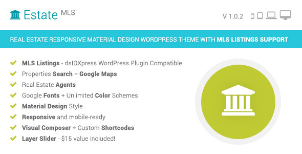 EstateMLS - Real Estate MLS WordPress Theme official Envato preview